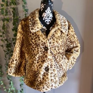 Luii Leopard Faux Fur Coat